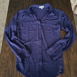 Express Navy Blue Portofino Shirt